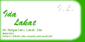 ida lakat business card